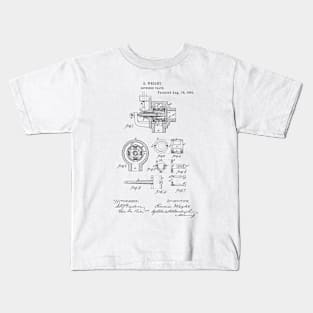 Govenor Valve Vintage Patent Hand Drawing Kids T-Shirt